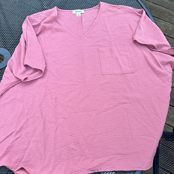 Zenana very oversized L top in mauve - Picture 3 of 3